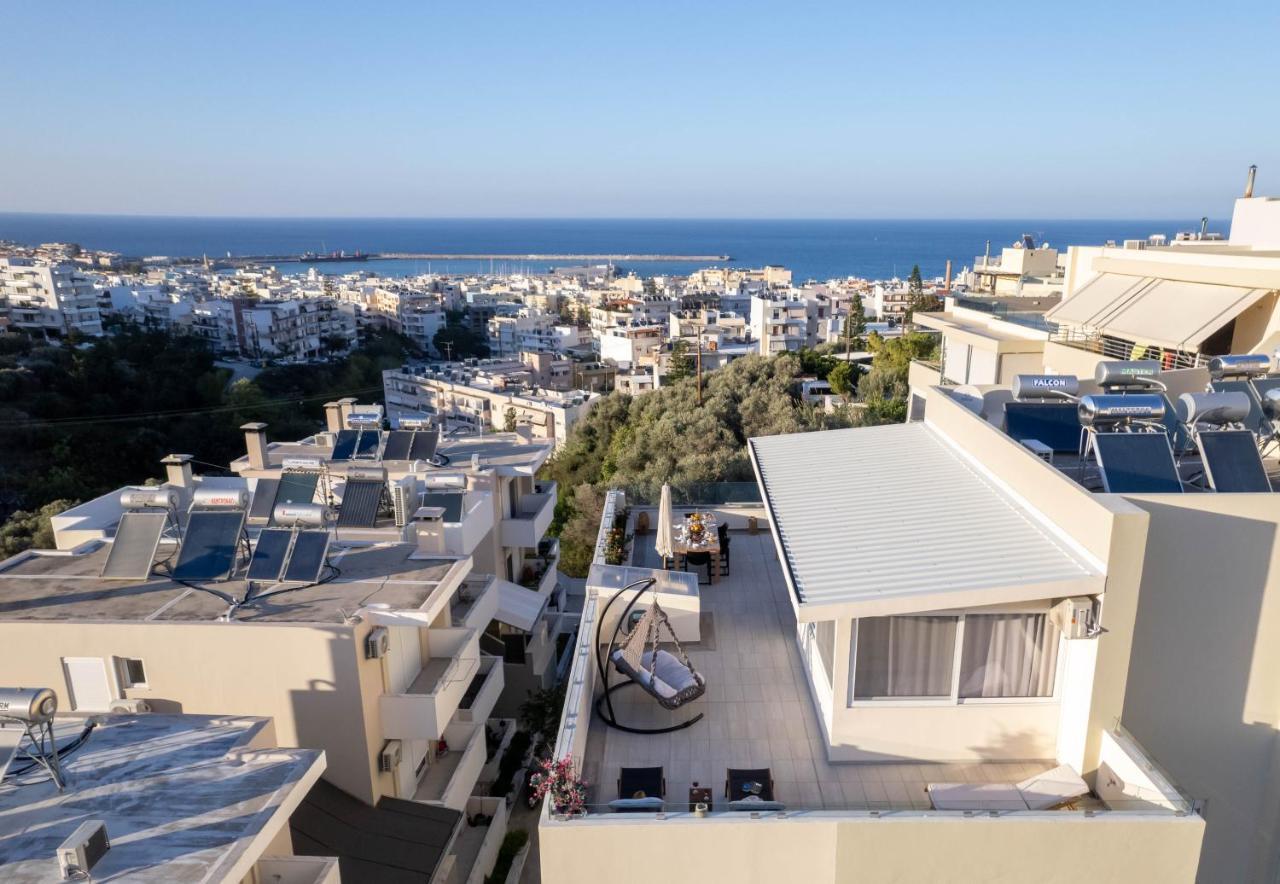 Helen Luxury Holiday House With Sea View Rétino Exterior foto