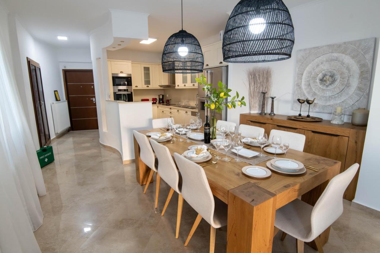 Helen Luxury Holiday House With Sea View Rétino Exterior foto