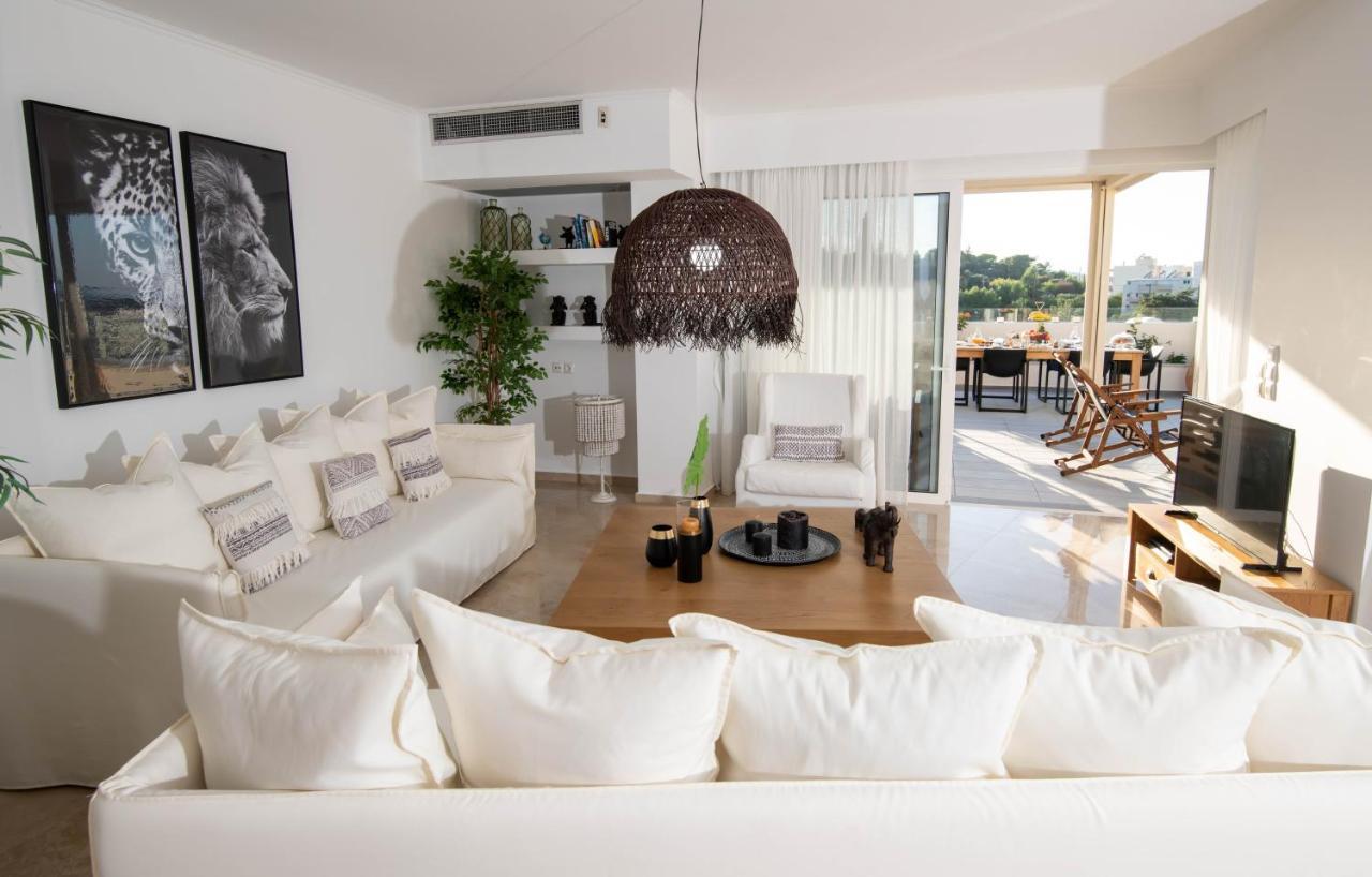 Helen Luxury Holiday House With Sea View Rétino Exterior foto